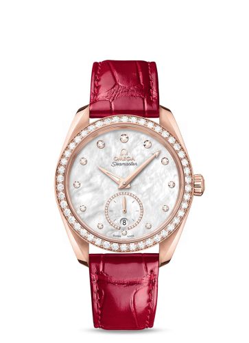 Omega Seamaster Aqua Terra 150M Master Chronometer Small Seconds 38 Sedna Gold / Diamond / MOP / Alligator